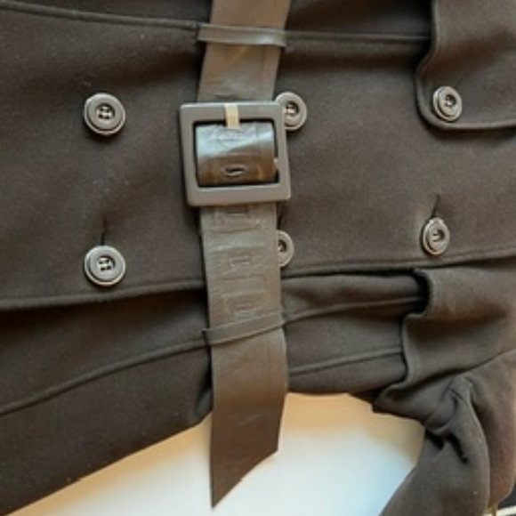 Mackage Brown Wool Double-Breasted Coat Size M! - Picture 12 of 16